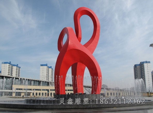 景区彩绘标志 不锈钢雕塑
