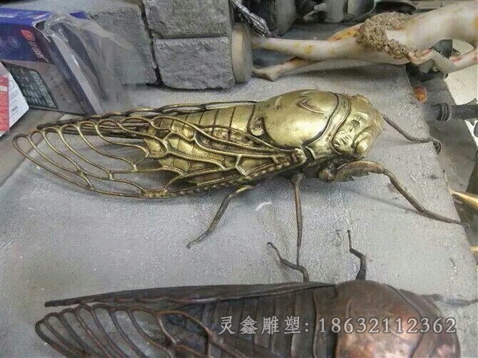 金蝉景观标志铜雕