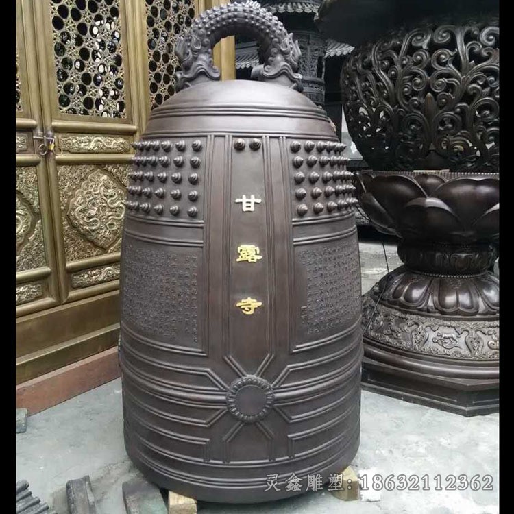 古代铜钟景观校园铜雕