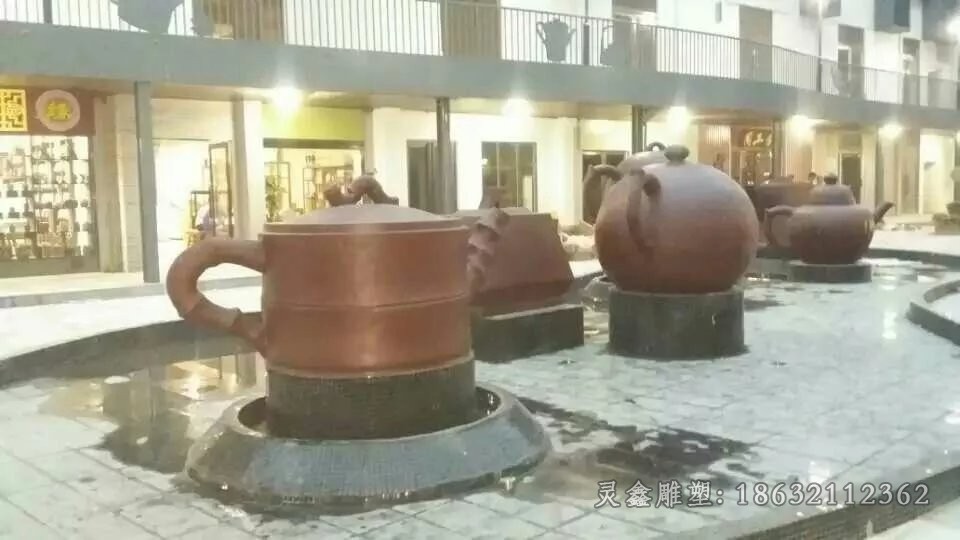 水壶喷泉景观标志铜雕