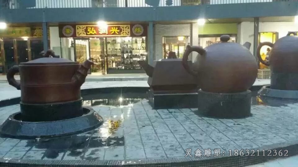 水壶喷泉景观标志铜雕