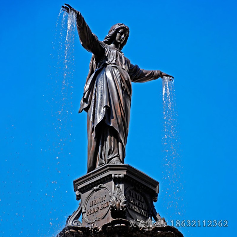 城市喷泉景观标志铜雕