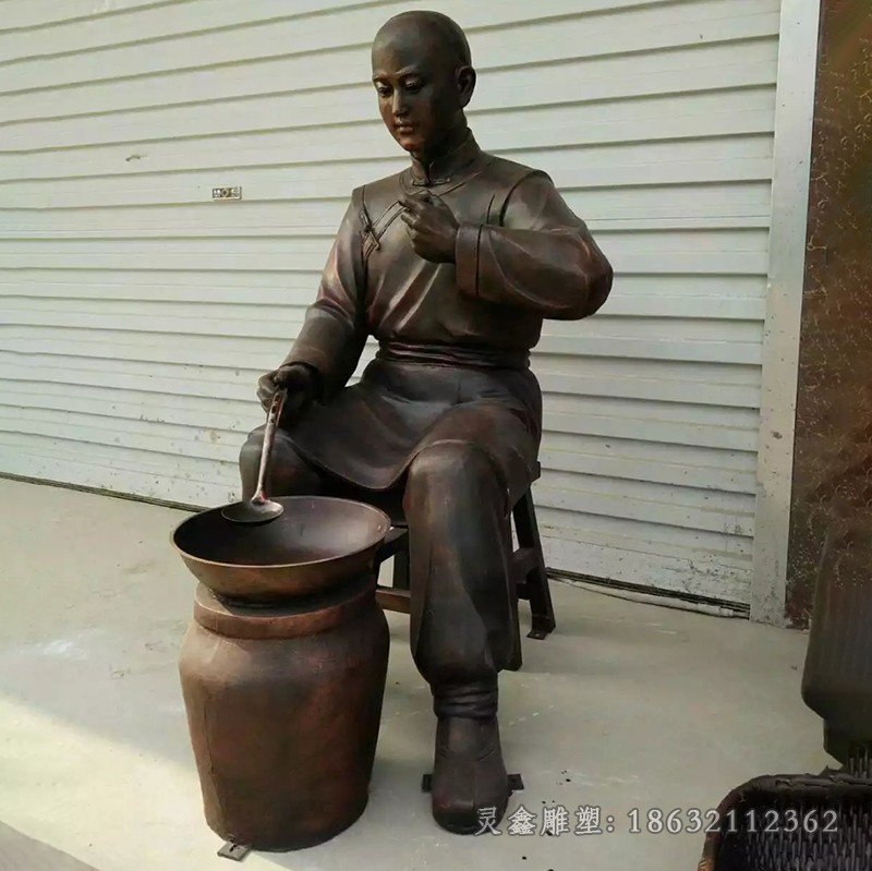 中医制药公园人物铜雕