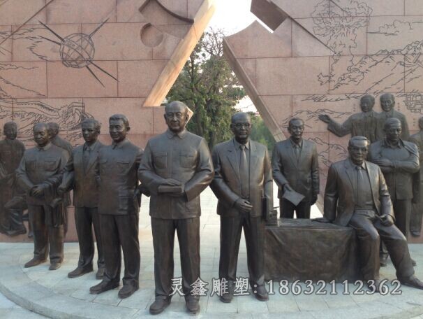 街道景观人物标志铜雕