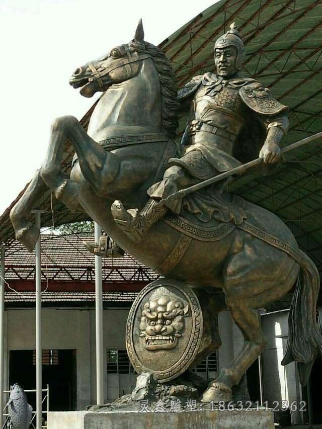 骑马人物城市景观铜雕
