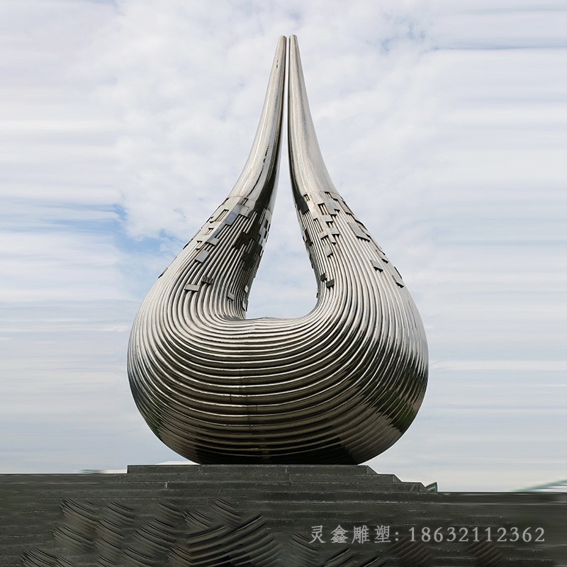 不锈钢镜面景观城市雕塑