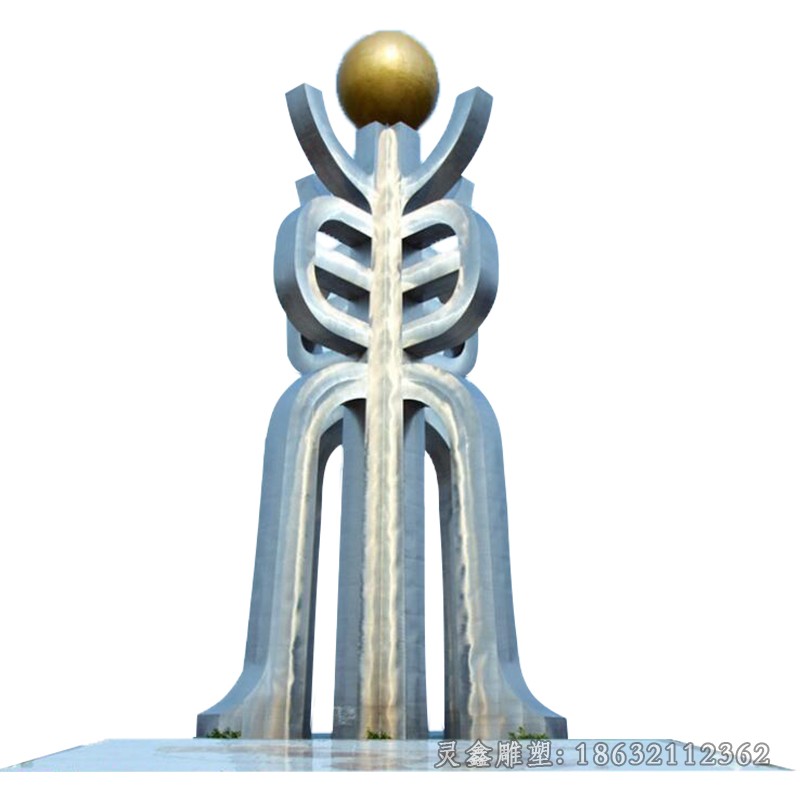 不锈钢镜面景观户外雕塑