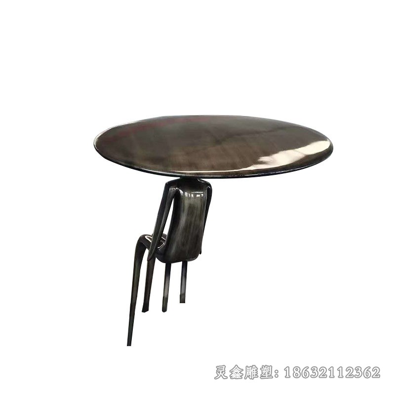抽象人物不锈钢镜面雕塑