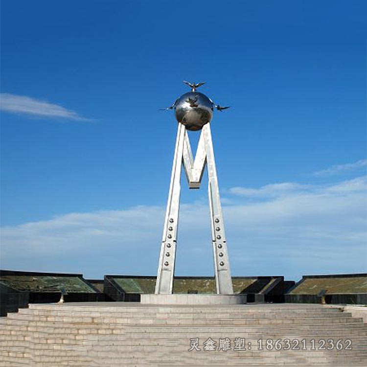 不锈钢镜面景观商场雕塑