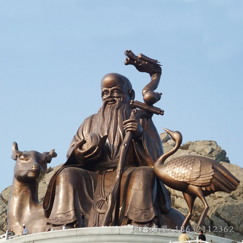 童子祝寿抽象人物铜雕