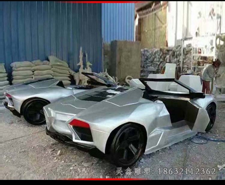 不锈钢车模标志景观雕塑