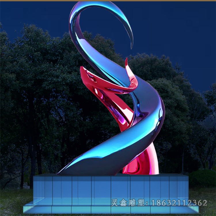 发光标志不锈钢景观雕塑