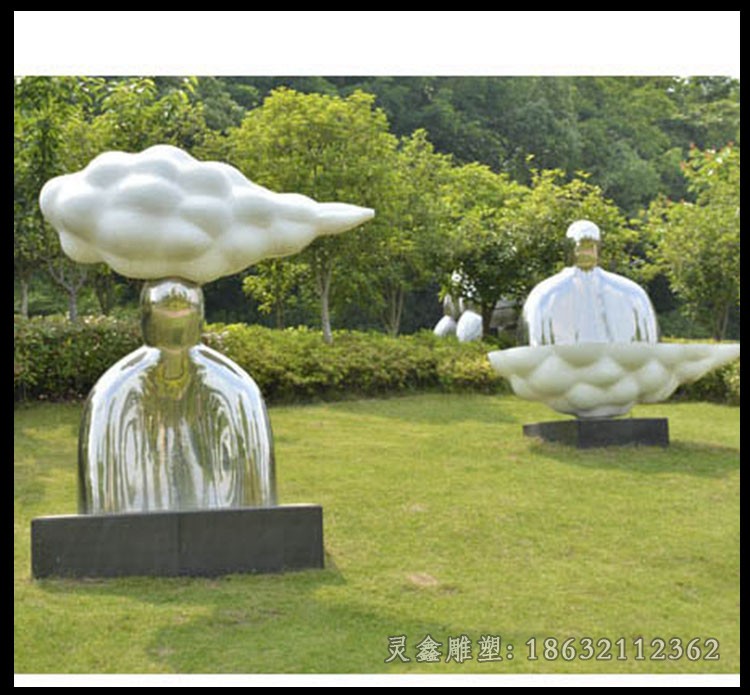 不锈钢动物海螺雕塑