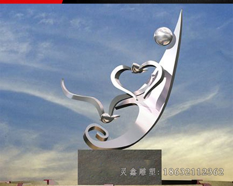 镜面标志景区不锈钢景观雕塑