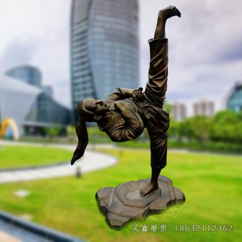 武功人物景观铜雕