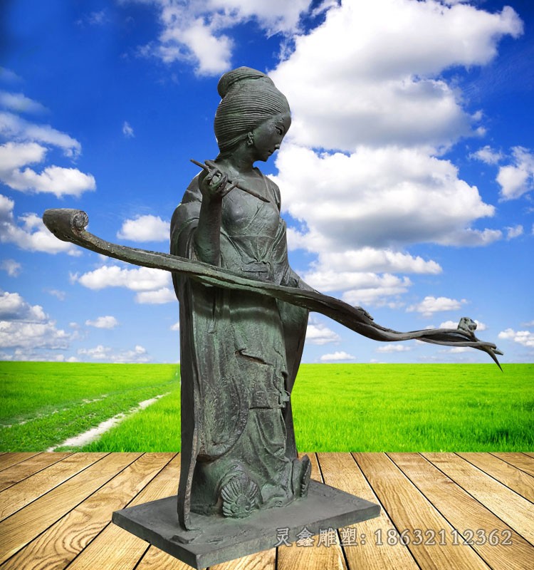 仙女人物广场景观铜雕