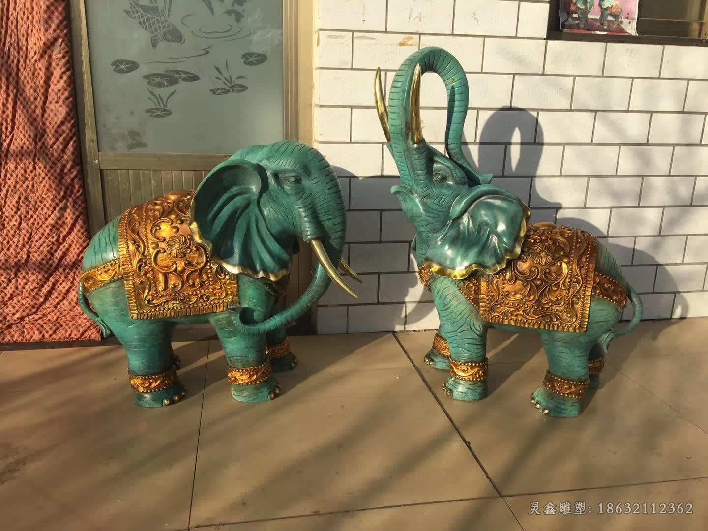 青铜大象动物铜雕